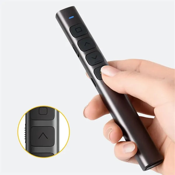 Classroom business presentation clicker with red light