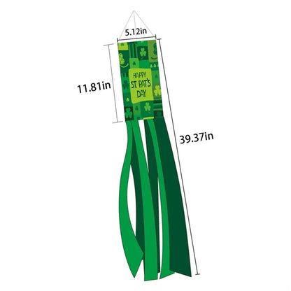 Outdoor hanging decor durable St. Patrick's Day windsock