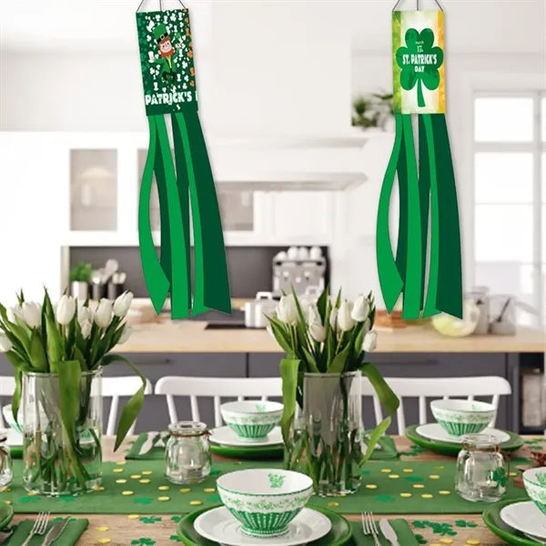 Outdoor hanging decor durable St. Patrick's Day windsock