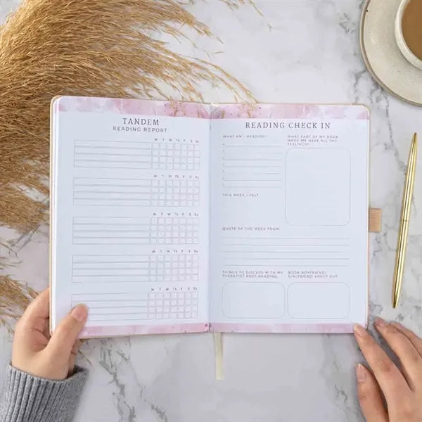A5 PU Reading Journal Notebook