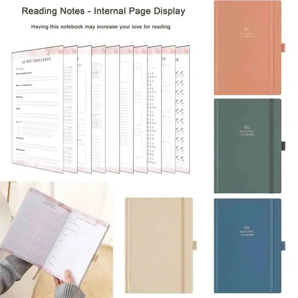 A5 PU Reading Journal Notebook