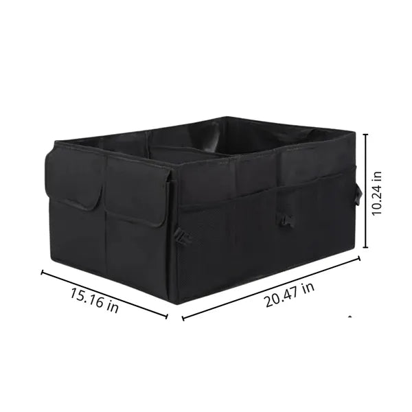 Collapsible waterproof car trunk backseat storage organizer