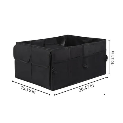 Collapsible waterproof car trunk backseat storage organizer