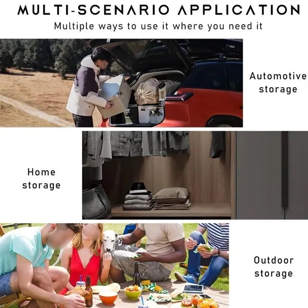 Collapsible waterproof car trunk backseat storage organizer