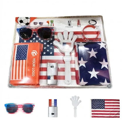 Hand clapper bracelet face paint flag world cup fan kit