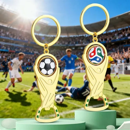 2026 world cup gift portable trophy keychain bottle opener