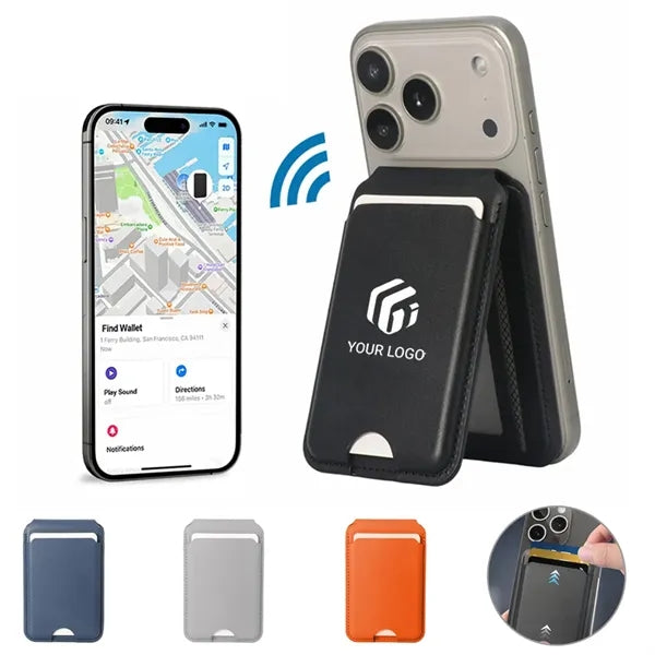 Portable RFID blocking magnetic phone wallet with stand