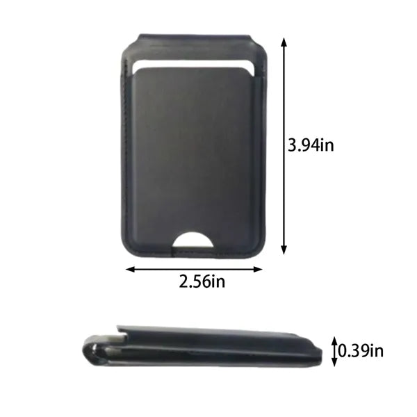 Portable RFID blocking magnetic phone wallet with stand
