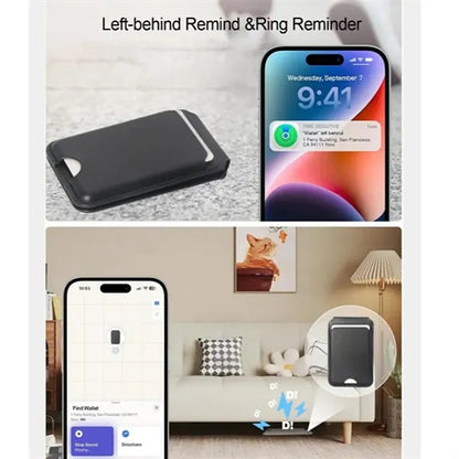 Portable RFID blocking magnetic phone wallet with stand
