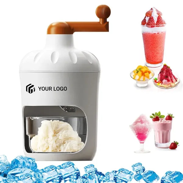 Portable snow cone slushy-maker manual shaved ice shaver