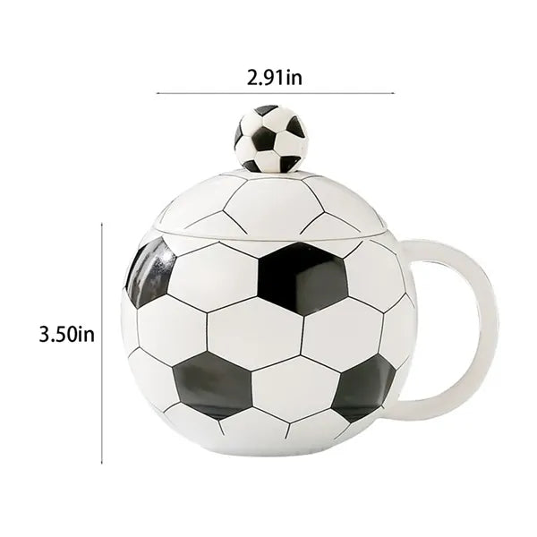 Funny coaches fans gifts 13.5 oz ceramic soccer mug set