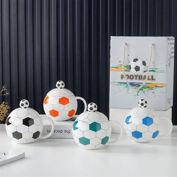 Funny coaches fans gifts 13.5 oz ceramic soccer mug set
