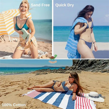 Turkish Beach Towel Oversized 39'x71''
