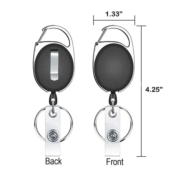 Retractable ID Card Badge Holder