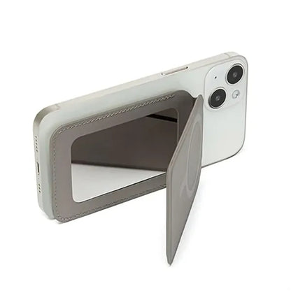 RFID blocking cards holder magnetic wallet with mirror