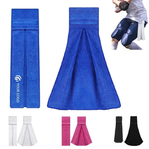 Sports gym versatile sweat football towel with closure