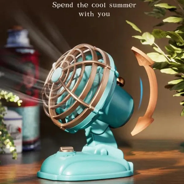 Multifunctional travel home quiet cooling mini desk fan