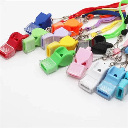 Sports coach emergency extra loud whistle with lanyard