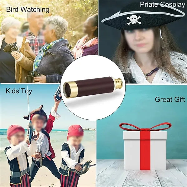 Travel waterproof pocket scalable pirate telescope monocular