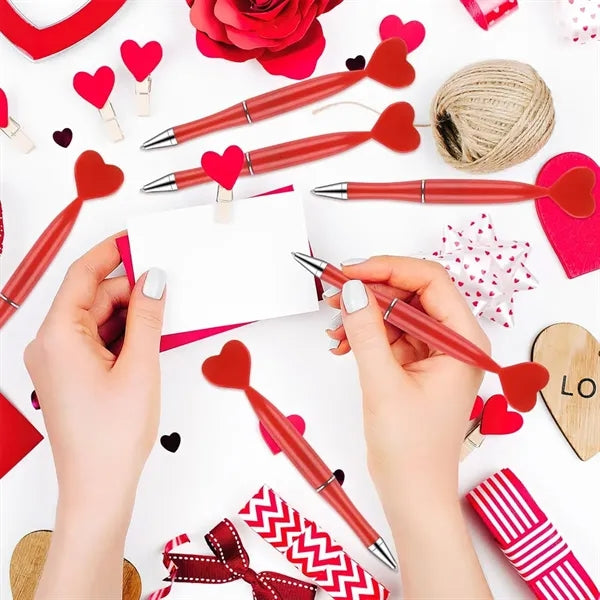 Office wedding novelty Valentine's day heart shaped pens