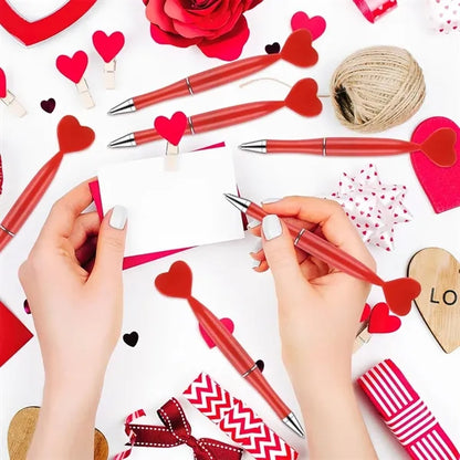 Office wedding novelty Valentine's day heart shaped pens
