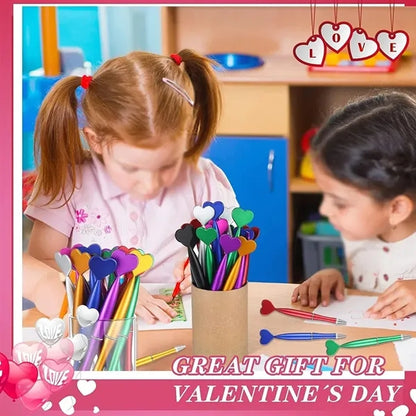 Office wedding novelty Valentine's day heart shaped pens