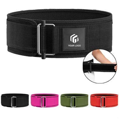Quick locking unisex premium gym fitness weight lifting belt