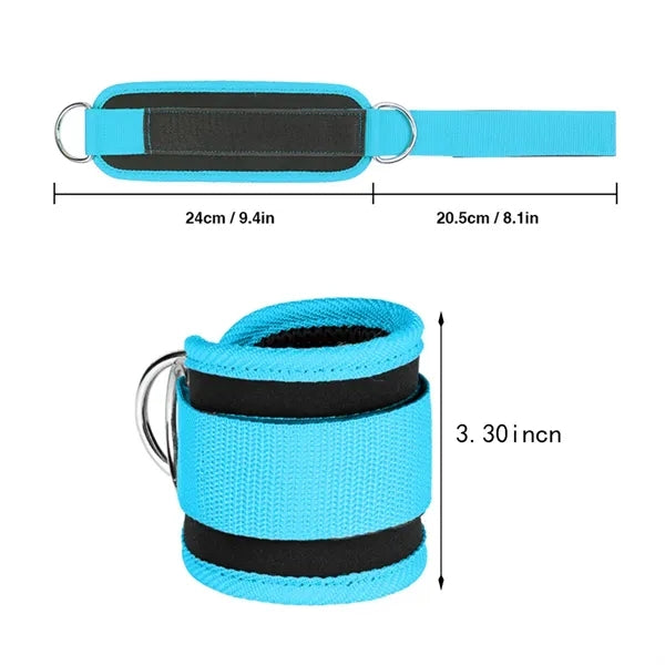 Gym foot leg training wrist ankle straps resistance bands