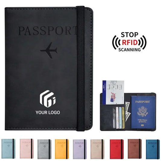 Travel essentials RFID blocking passport holder wallet