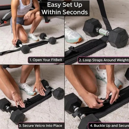 Gym workouts anti-slip adjustable exercise hip thrust belt