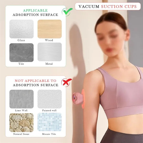 Heat vibration deep massage electric adsorption fascia ball