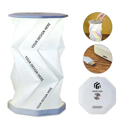 Portable foldable cordless USB rechargeable LED lantern