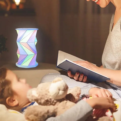 Portable foldable cordless USB rechargeable LED lantern