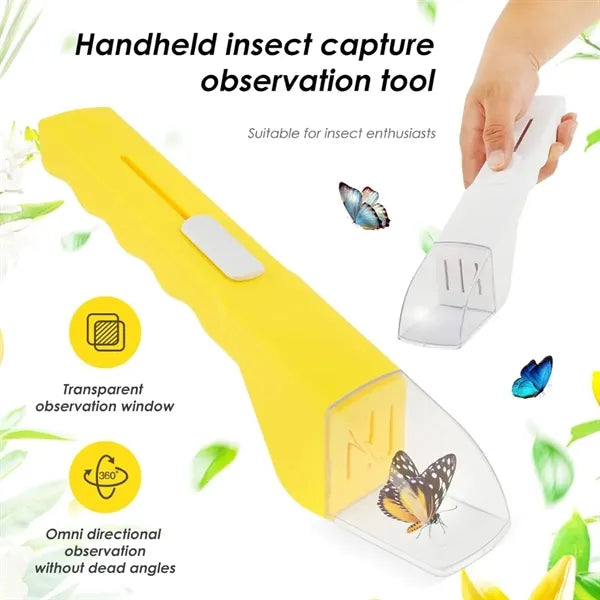 Quick release insect catching observer tool bug catcher