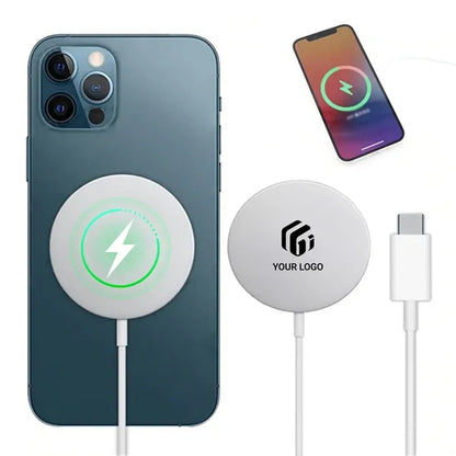 15W magnetic fast charging phone travel pad wireless charger