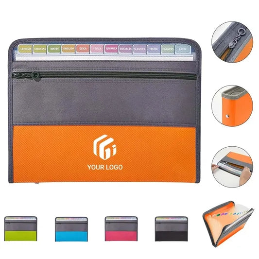 College office expanding zipper accordion file organizer
