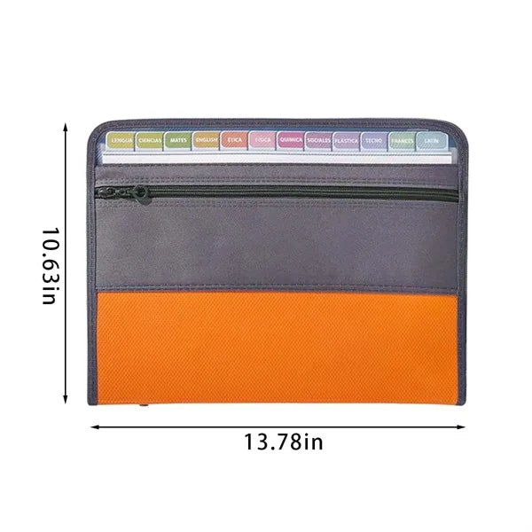 College office expanding zipper accordion file organizer