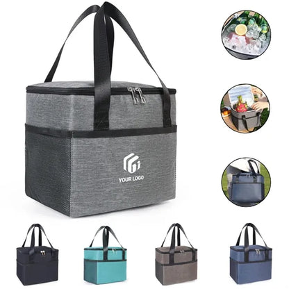Portable picnic leakproof large insulated cooler lunch bag