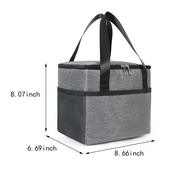 Portable picnic leakproof large insulated cooler lunch bag