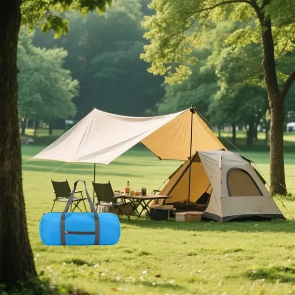 Multipurpose large foldable compact camping gym duffel bag