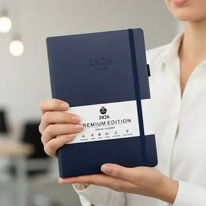 A5 Notebook Planner with Leather Hardcover
