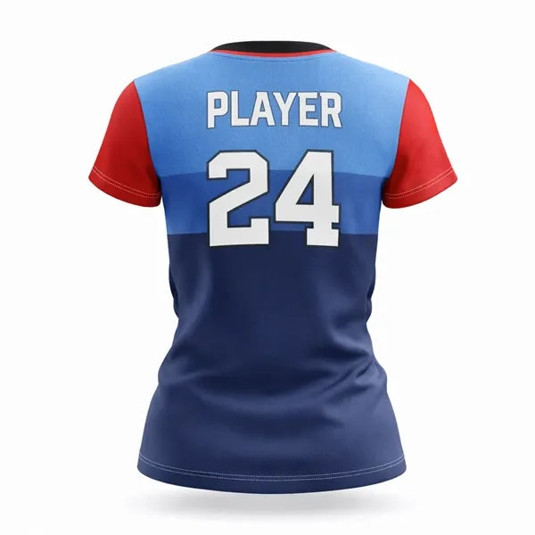 Full Color Women's Fanwear Jersey Spandex Sleeves & Shoulder