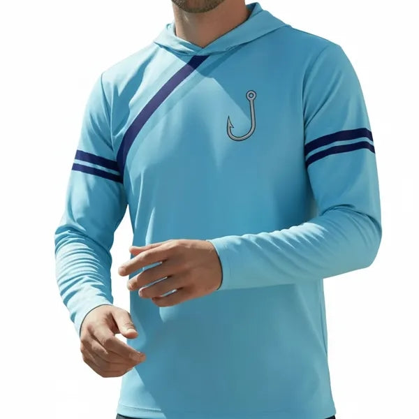 Unisex Sublimated SolarProtect Long Sleeve Hooded T-Shirt