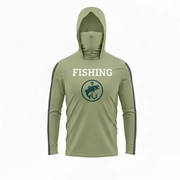 SolarProtec Sublimated Long Sleeve Hooded T-Shirt with Gaite