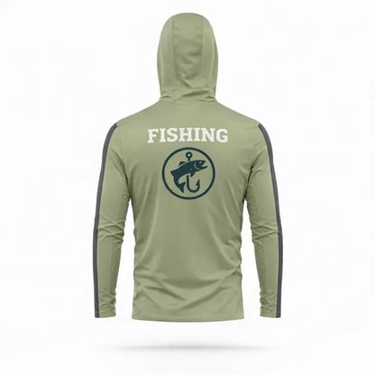 SolarProtec Sublimated Long Sleeve Hooded T-Shirt with Gaite