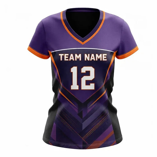 Women's Sublimated Football Fanwear Jersey with Mesh Siding