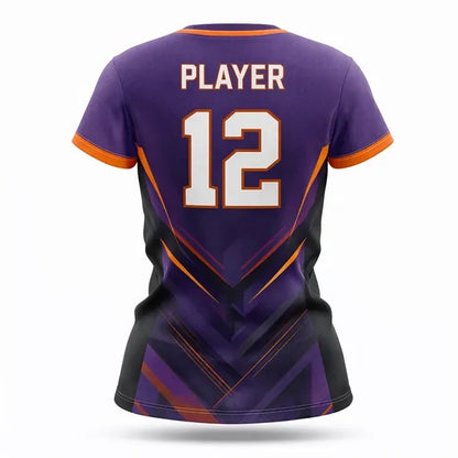 Women's Sublimated Football Fanwear Jersey with Mesh Siding
