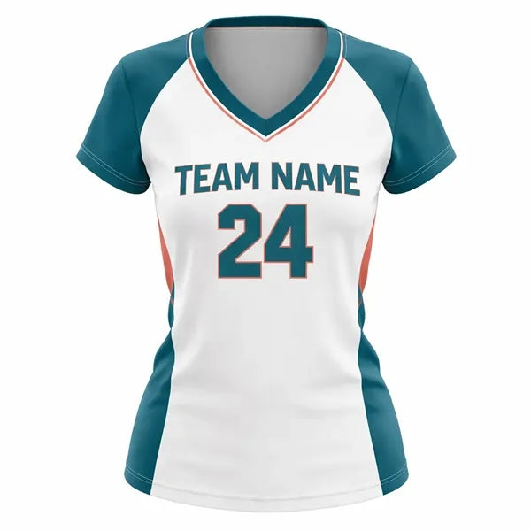 Sublimated Women's Football Fanwear Jersey (Mesh Siding)