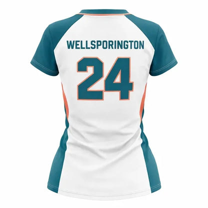 Sublimated Women's Football Fanwear Jersey (Mesh Siding)