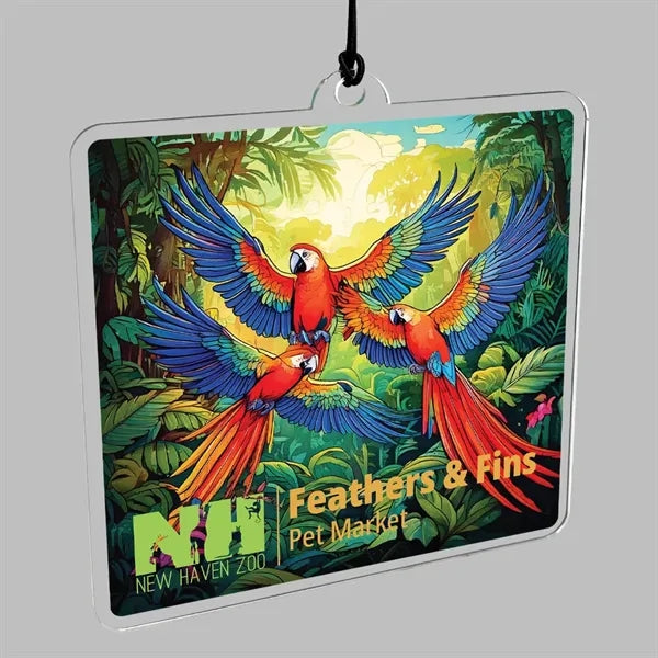 Acrylic Rearview Mirror Charm